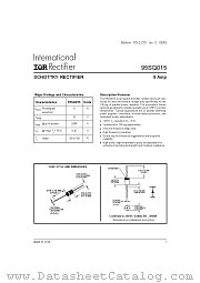 95SQ015TR datasheet pdf International Rectifier