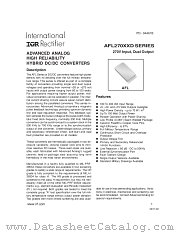 AFL27005D datasheet pdf International Rectifier