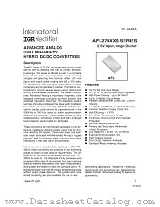 AFL27005S datasheet pdf International Rectifier