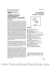 AFL2803R3S datasheet pdf International Rectifier