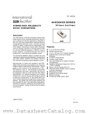 AHE2812D datasheet pdf International Rectifier