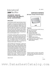 AHF2815S datasheet pdf International Rectifier