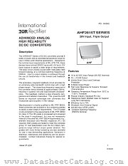 AHF2815T datasheet pdf International Rectifier