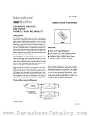 AME270461 datasheet pdf International Rectifier