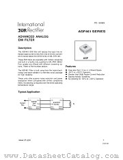 ASF461 datasheet pdf International Rectifier