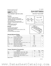 GA100TS60U datasheet pdf International Rectifier