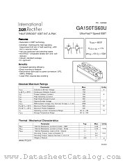 GA150TS60U datasheet pdf International Rectifier