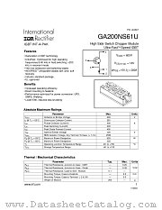 GA200NS61U datasheet pdf International Rectifier