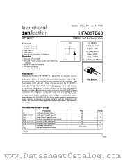 HFA08TB60 datasheet pdf International Rectifier