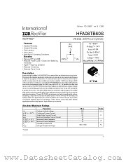 HFA08TB60S datasheet pdf International Rectifier