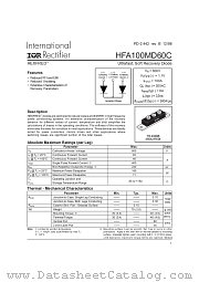 HFA100MD60C datasheet pdf International Rectifier