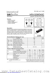 HFA120MD40C datasheet pdf International Rectifier