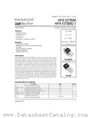 HFA15TB60 datasheet pdf International Rectifier