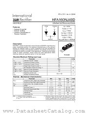 HFA160NJ40D datasheet pdf International Rectifier