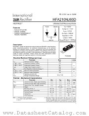 HFA210NJ60D datasheet pdf International Rectifier