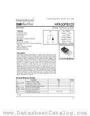 HFA30PB120 datasheet pdf International Rectifier