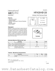 HFA35HB120 datasheet pdf International Rectifier