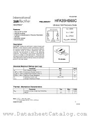 HFA35HB60C datasheet pdf International Rectifier