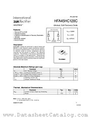 HFA45HC120C datasheet pdf International Rectifier