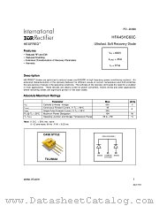 HFA45HC60C datasheet pdf International Rectifier