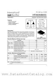 HFA60MB60C datasheet pdf International Rectifier