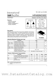HFA60MC60C datasheet pdf International Rectifier