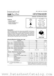 HFA70NH60R datasheet pdf International Rectifier
