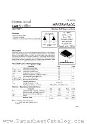 HFA75MB40C datasheet pdf International Rectifier