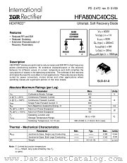 HFA80NC40CSL datasheet pdf International Rectifier