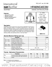 HFA80NC40CSM datasheet pdf International Rectifier