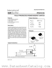 IPS0151STRL datasheet pdf International Rectifier
