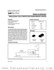 IPS032G datasheet pdf International Rectifier