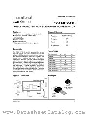 IPS511S datasheet pdf International Rectifier