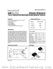 IPS5451STRL datasheet pdf International Rectifier