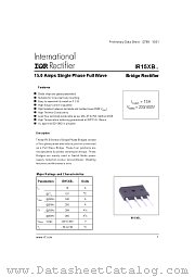 IR15XB06 datasheet pdf International Rectifier