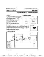 IR20153S datasheet pdf International Rectifier