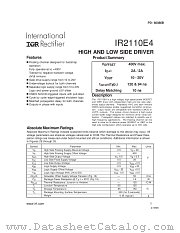 IR2110E4 datasheet pdf International Rectifier
