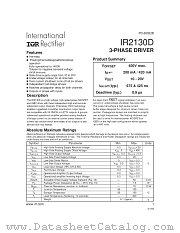IR2130D datasheet pdf International Rectifier