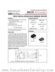 IR2151 datasheet pdf International Rectifier