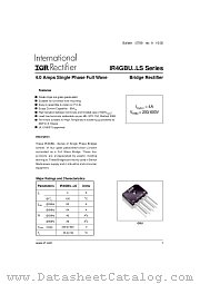 IR4GBU02LS datasheet pdf International Rectifier