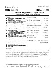 IRACO201 datasheet pdf International Rectifier