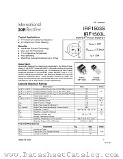 IRF1503S datasheet pdf International Rectifier