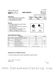 IRF3515STRR datasheet pdf International Rectifier