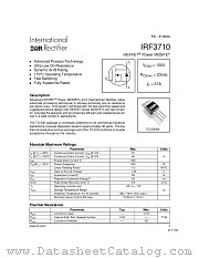 IRF3710PBF datasheet pdf International Rectifier