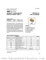 IRF5N3710 datasheet pdf International Rectifier