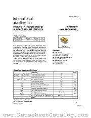 IRF5NJ540 datasheet pdf International Rectifier