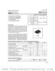 IRF7313 datasheet pdf International Rectifier