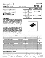 IRF7314TR datasheet pdf International Rectifier