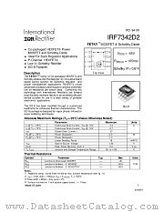 IRF7342D2 datasheet pdf International Rectifier