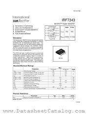 IRF7343(N) datasheet pdf International Rectifier
